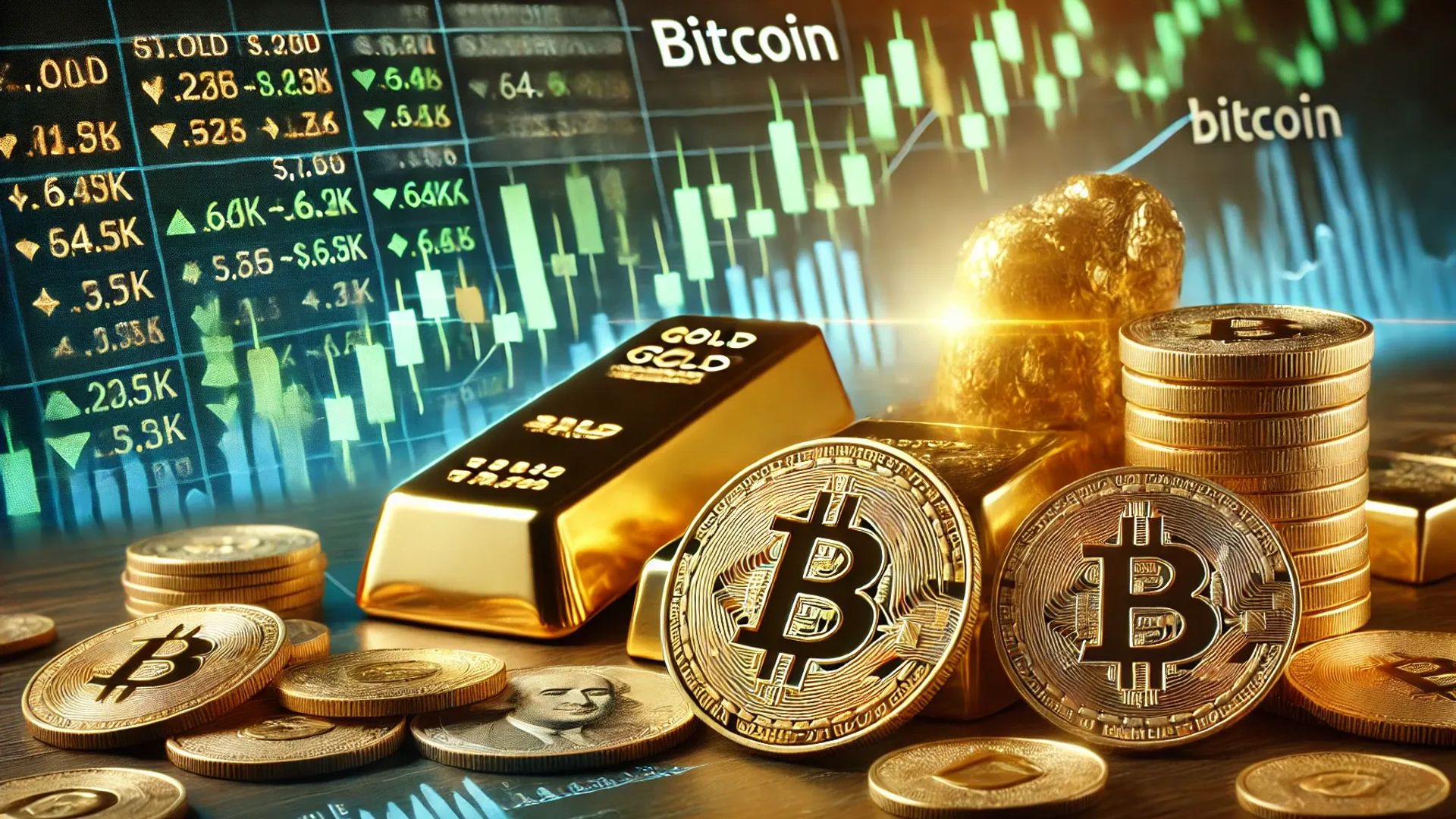Gold Hits New Highs, Stocks Rise Slightly as Bitcoin Surpasses