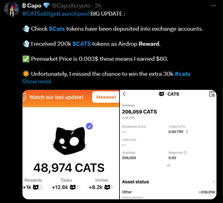 CATS User Comment