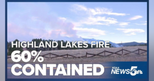 Rain and Air Drop Aid Containment Efforts in Teller County,
