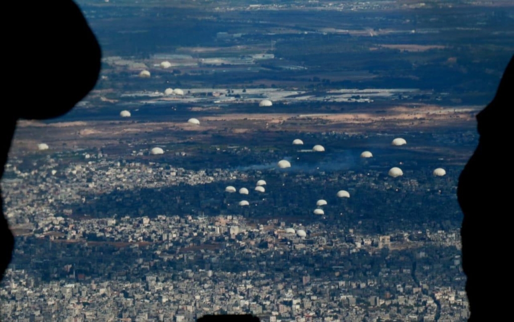 Jordan Airdrops Aid To Northern Gaza